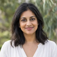 AI-generated portrait of fictional Priya Shah